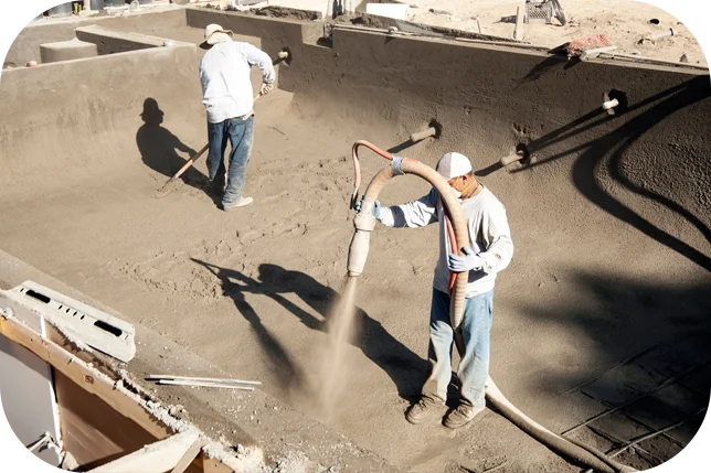 spraying pool, pool construction