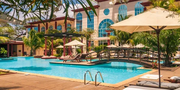 pool at a nice hotel